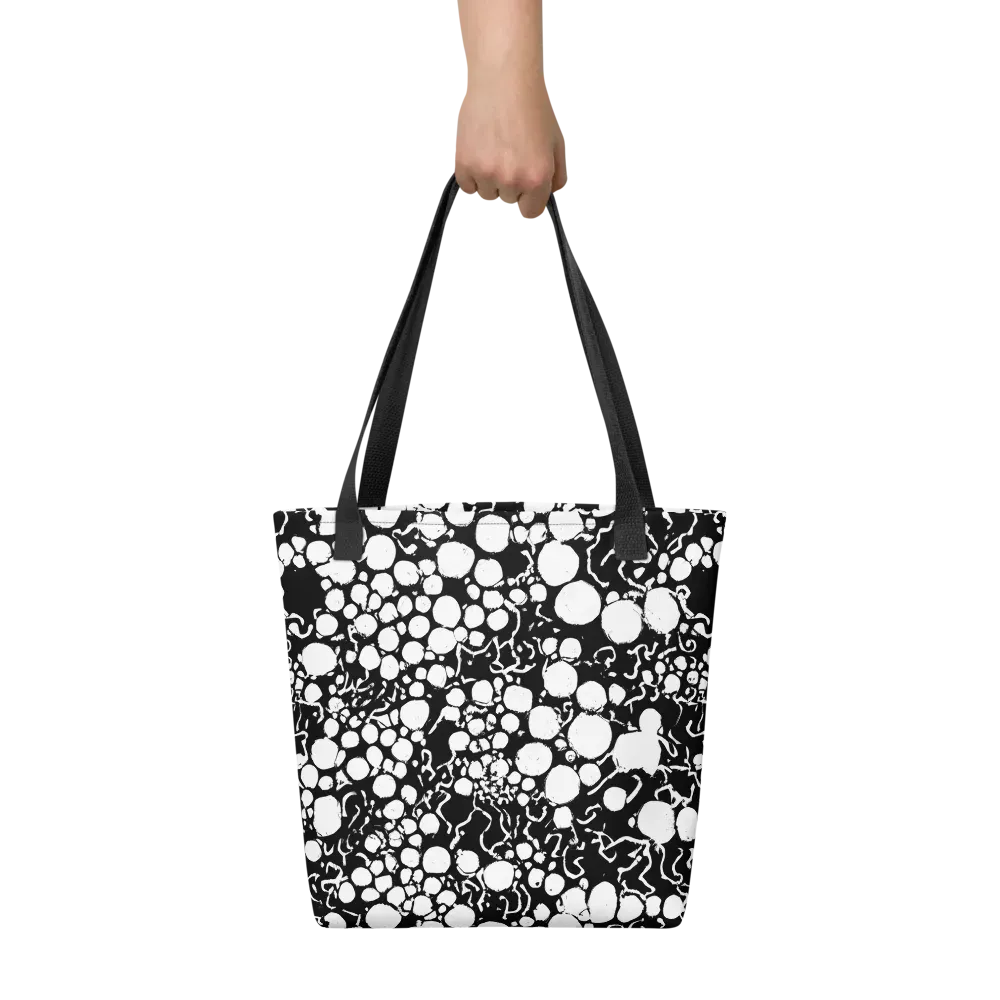 Ink Bubble Riot on Tote Bag — Front