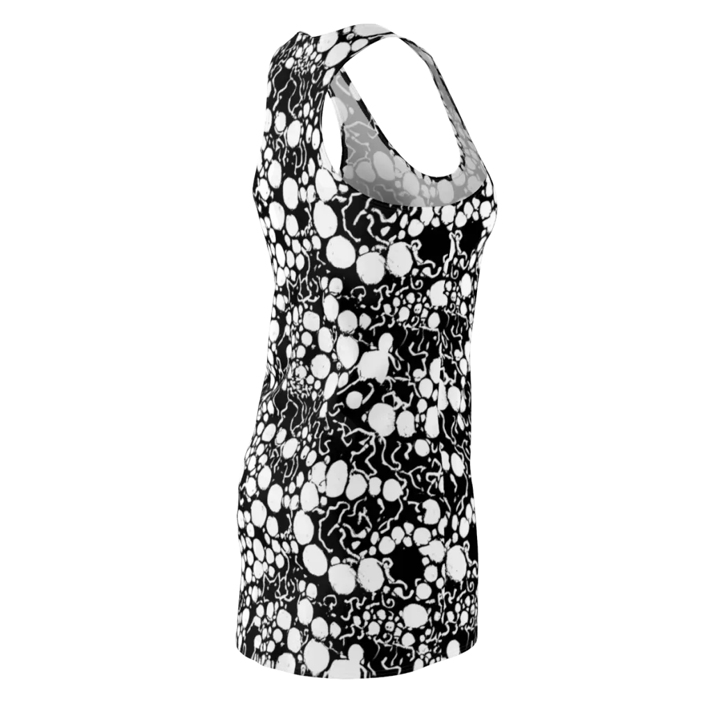 Ink Bubble Riot on Racerback Dress — Back Side