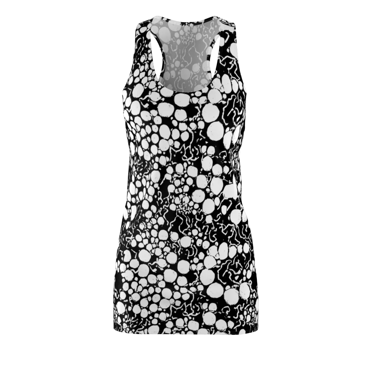 Ink Bubble Riot on Racerback Dress — Front