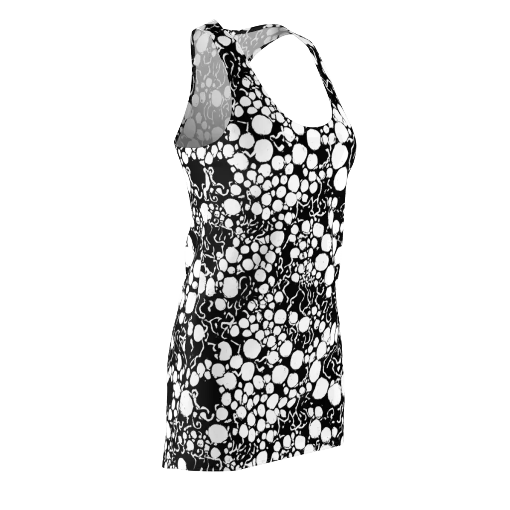 Ink Bubble Riot on Racerback Dress — Front Side