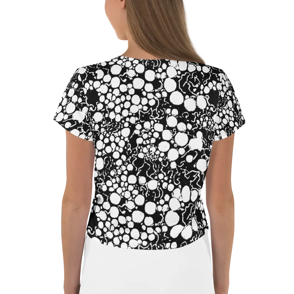 Ink Bubble Riot on Crop Tee — Back