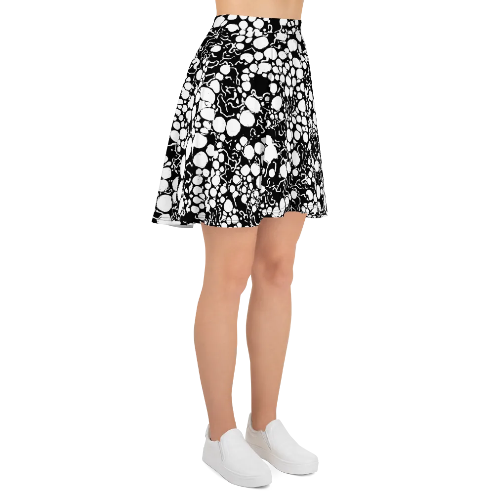 Ink Bubble Riot on Skater Skirt — Right