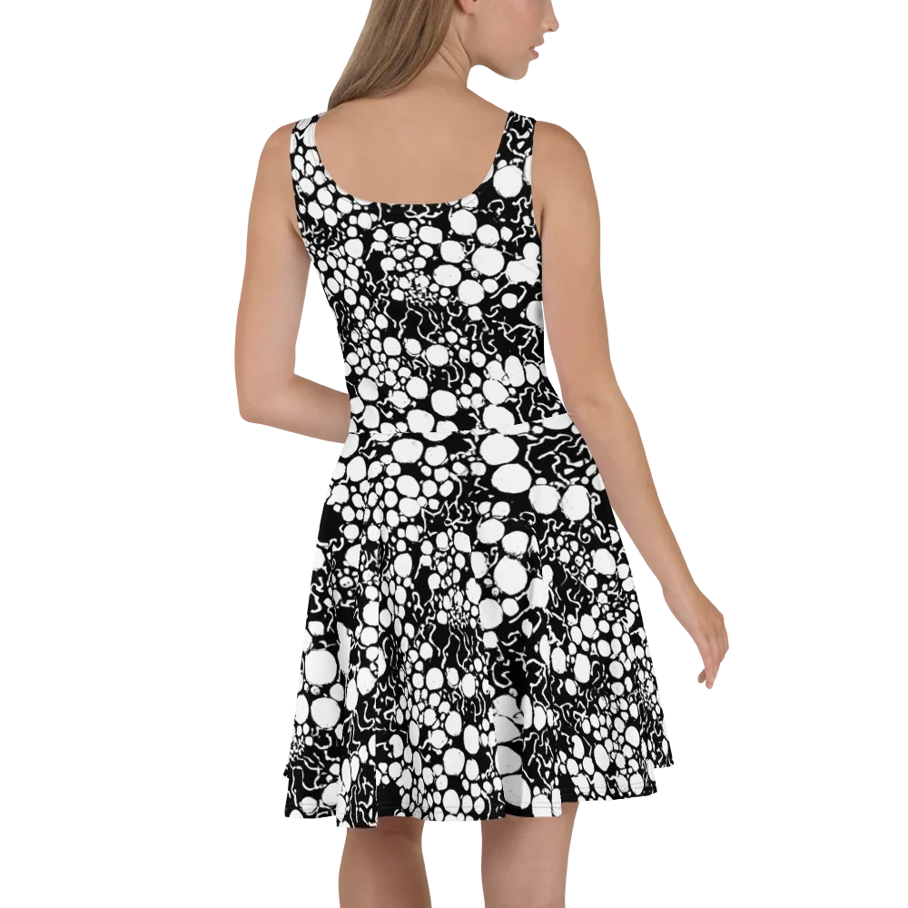 Ink Bubble Riot on Skater Dress — Back