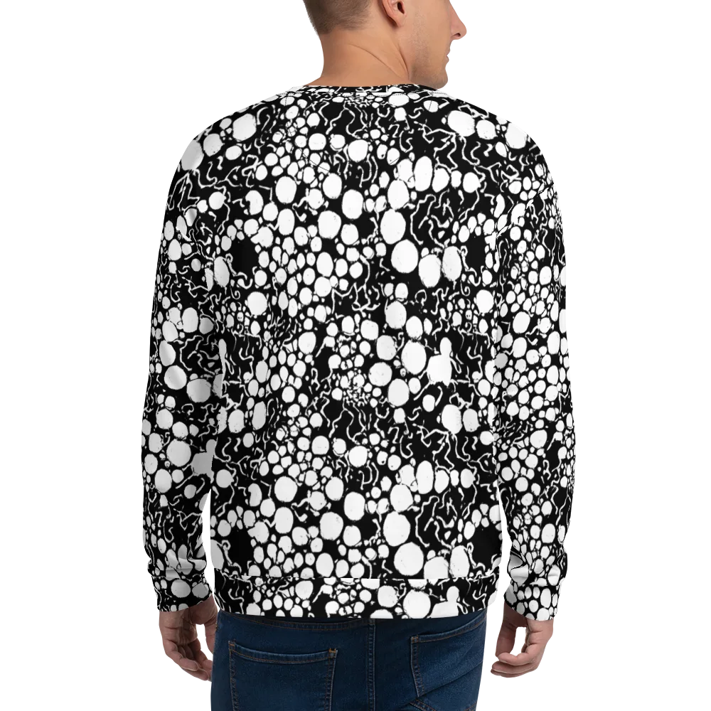 Ink Bubble Riot on Sweatshirt — Back