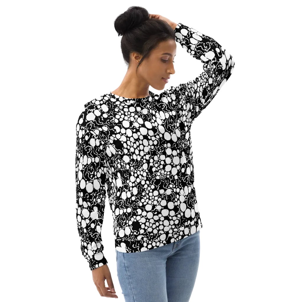 Ink Bubble Riot on Sweatshirt — Right Front
