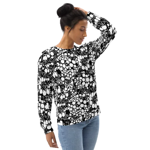 Ink Bubble Riot on a Sweatshirt