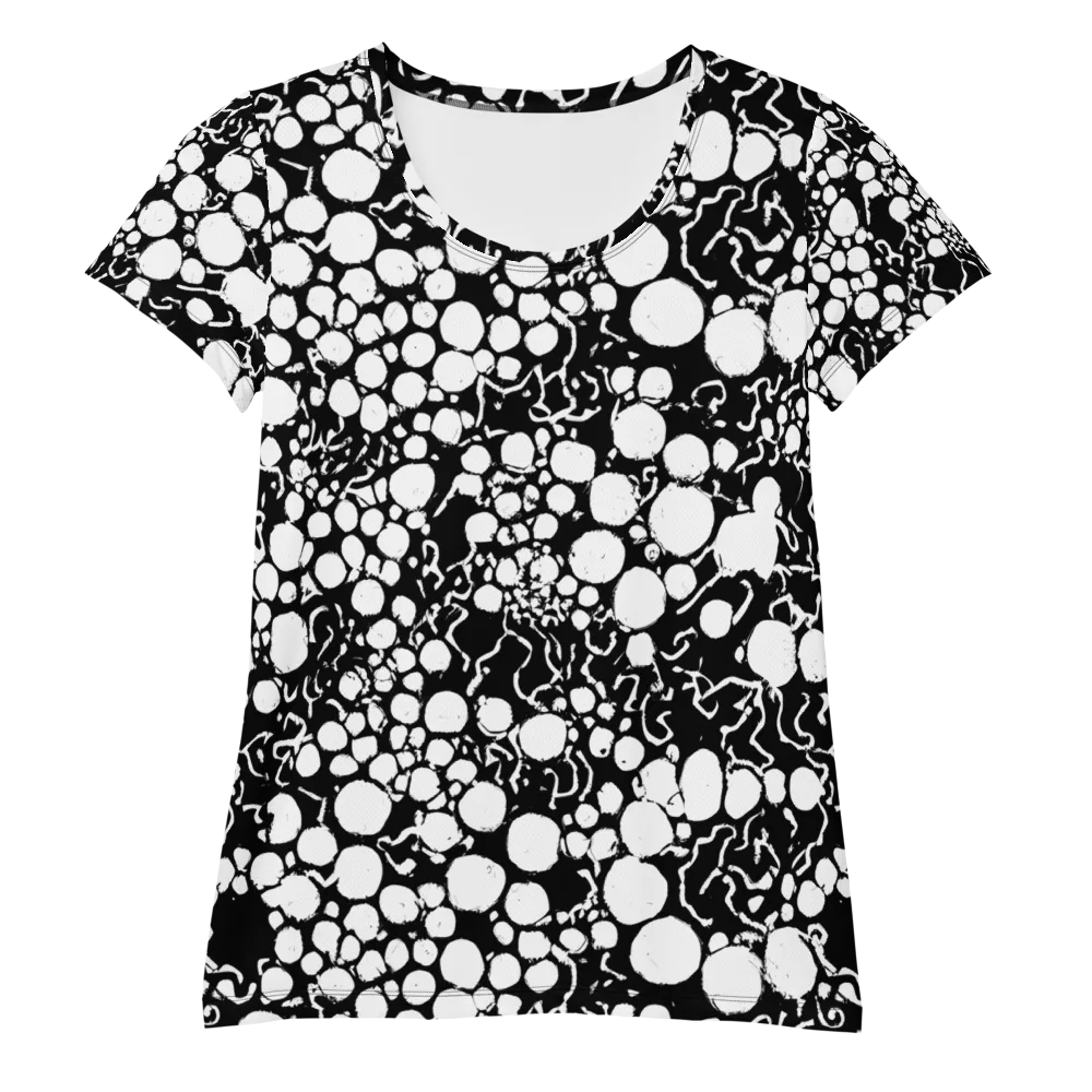 Ink Bubble Riot on Women's Athletic T-Shirt — Front