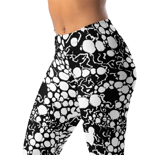 Ink Bubble Riot on a Leggings