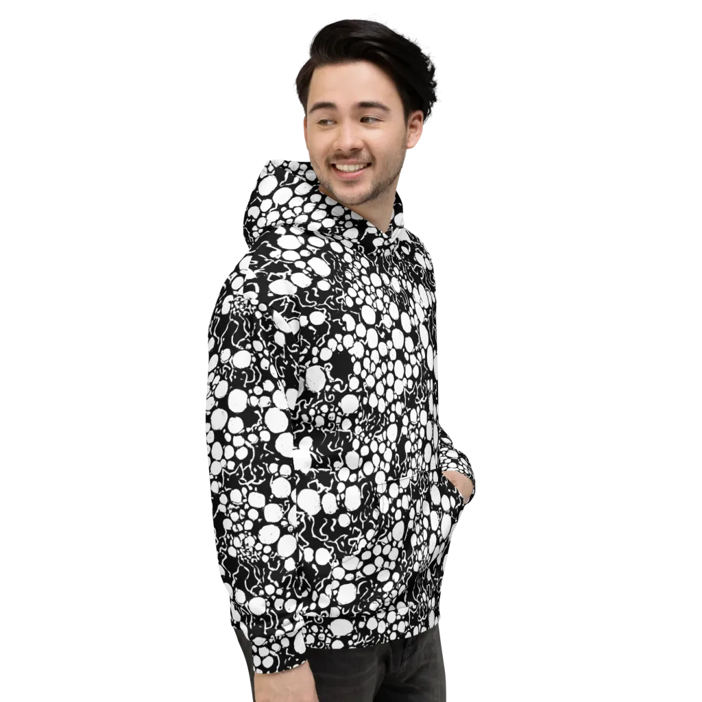 Ink Bubble Riot on Hoodie — Right