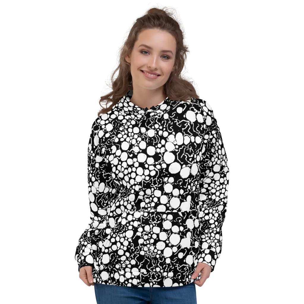Ink Bubble Riot on Hoodie — Front