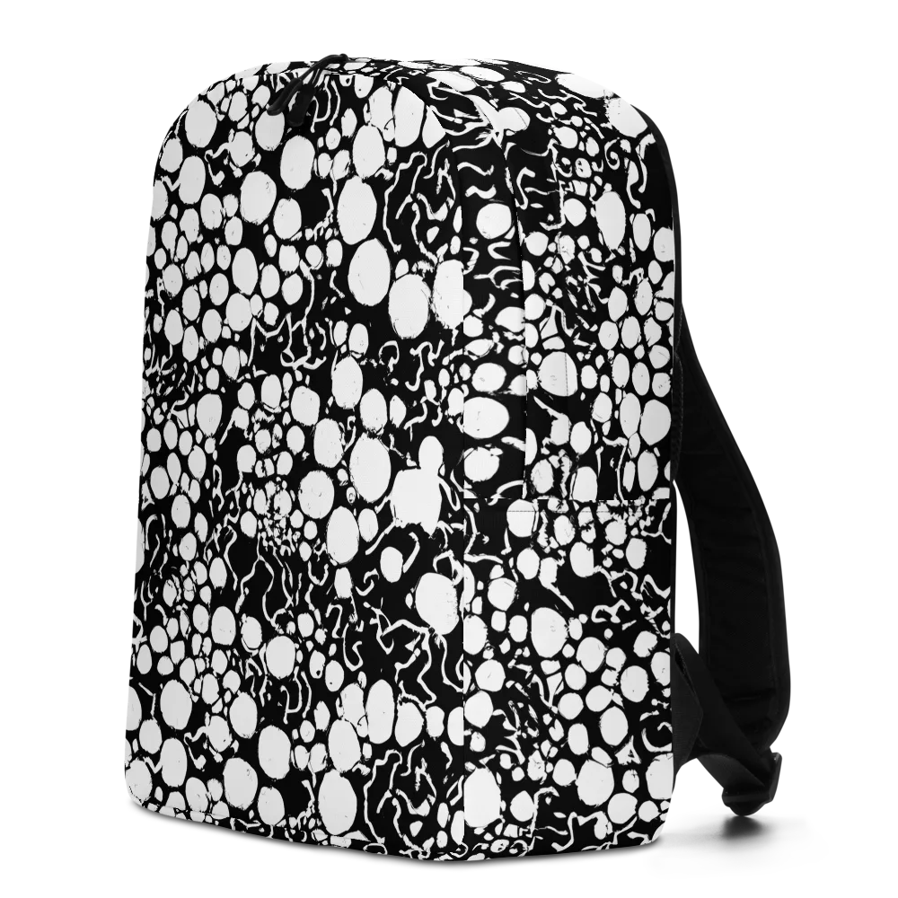 Ink Bubble Riot on Minimalist Backpack — Left