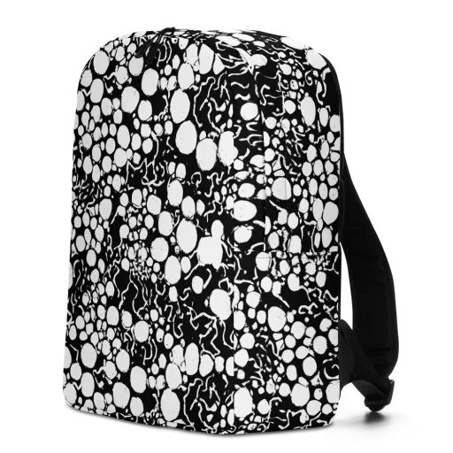Ink Bubble Riot on a Minimalist Backpack