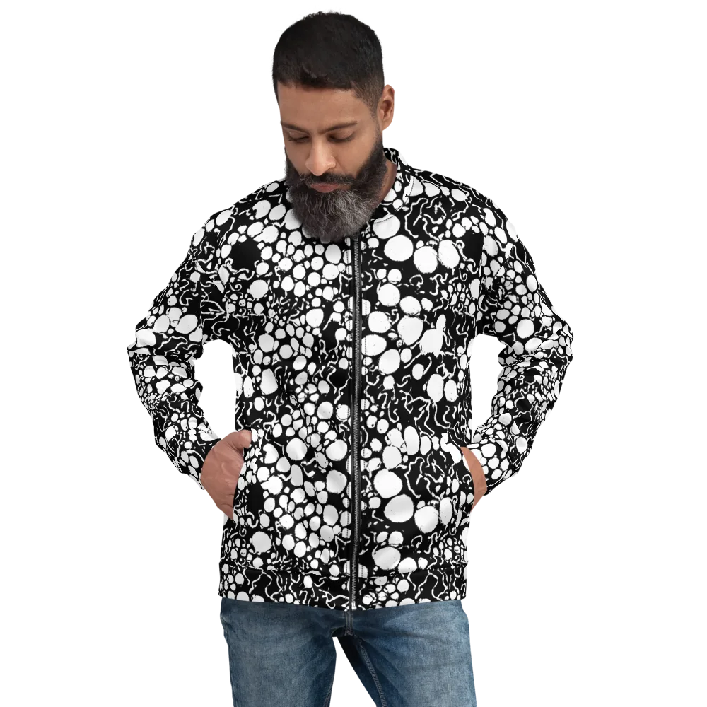 Ink Bubble Riot on Bomber Jacket — Front