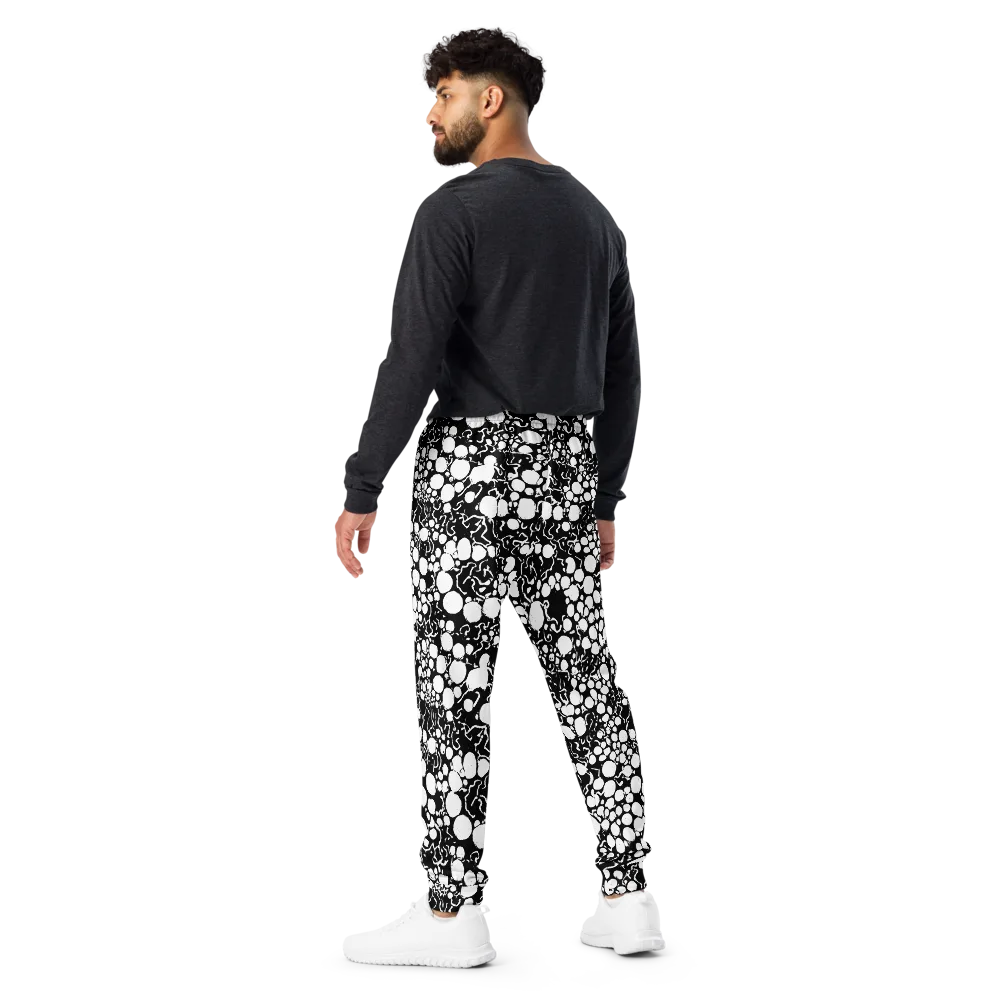 Ink Bubble Riot on Men's Joggers — Back