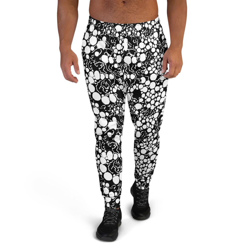 Ink Bubble Riot on Men's Joggers — Front