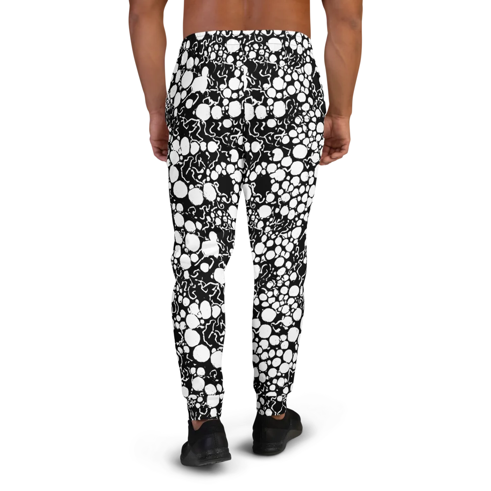 Ink Bubble Riot on Men's Joggers — Back
