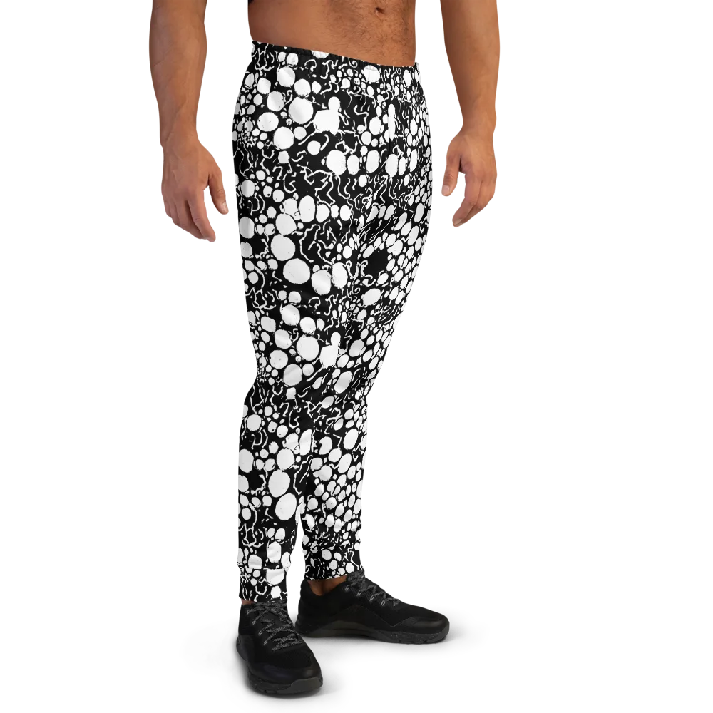 Ink Bubble Riot on Men's Joggers — Right