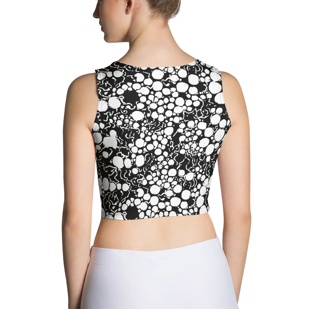 Ink Bubble Riot on Crop Top — Back