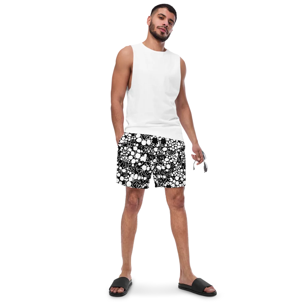 Ink Bubble Riot on Swim Trunks — Front
