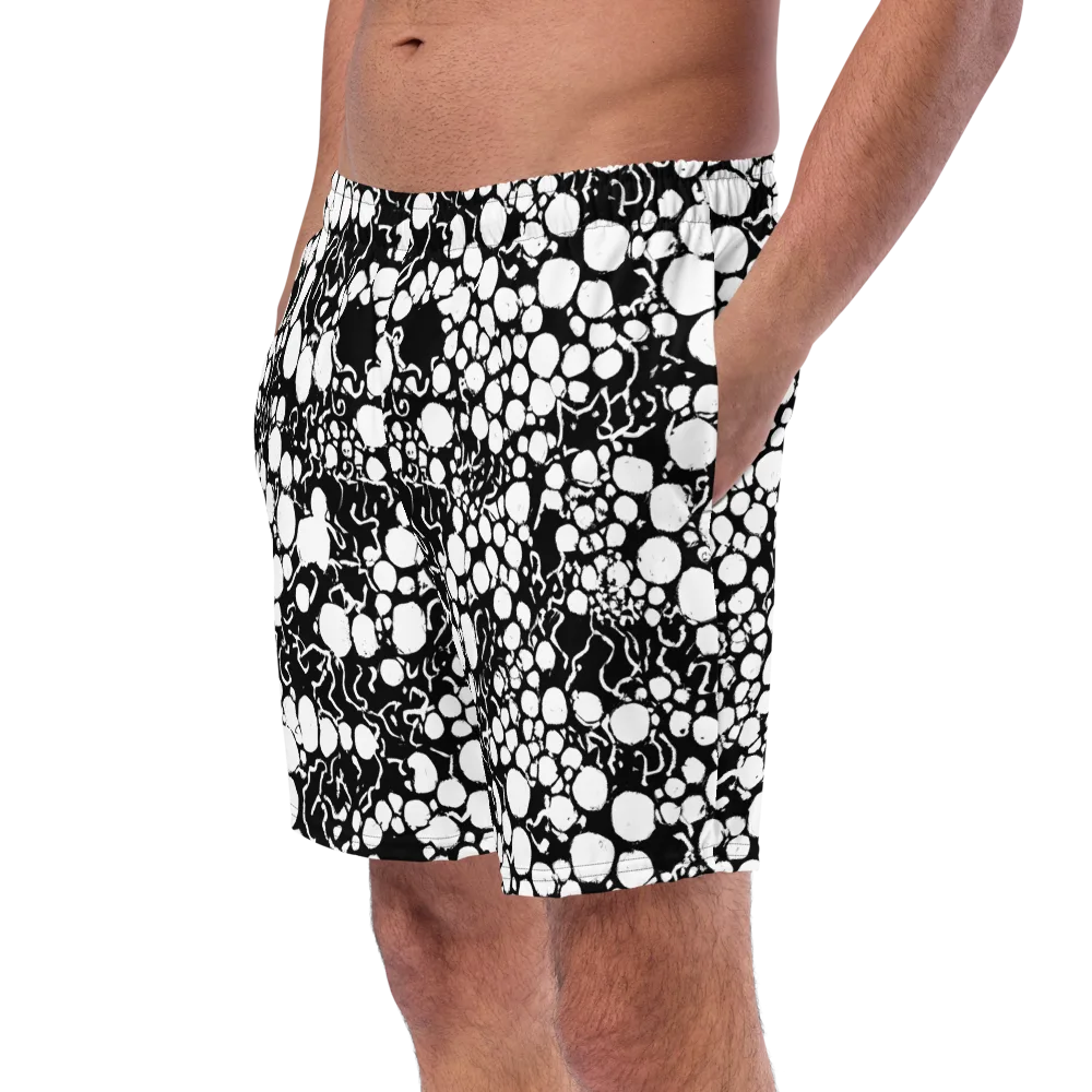 Ink Bubble Riot on Swim Trunks — Left Front
