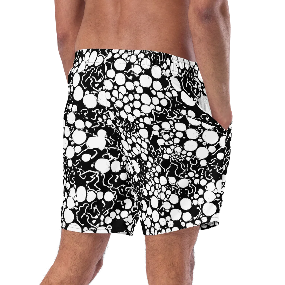 Ink Bubble Riot on Swim Trunks — Right Back