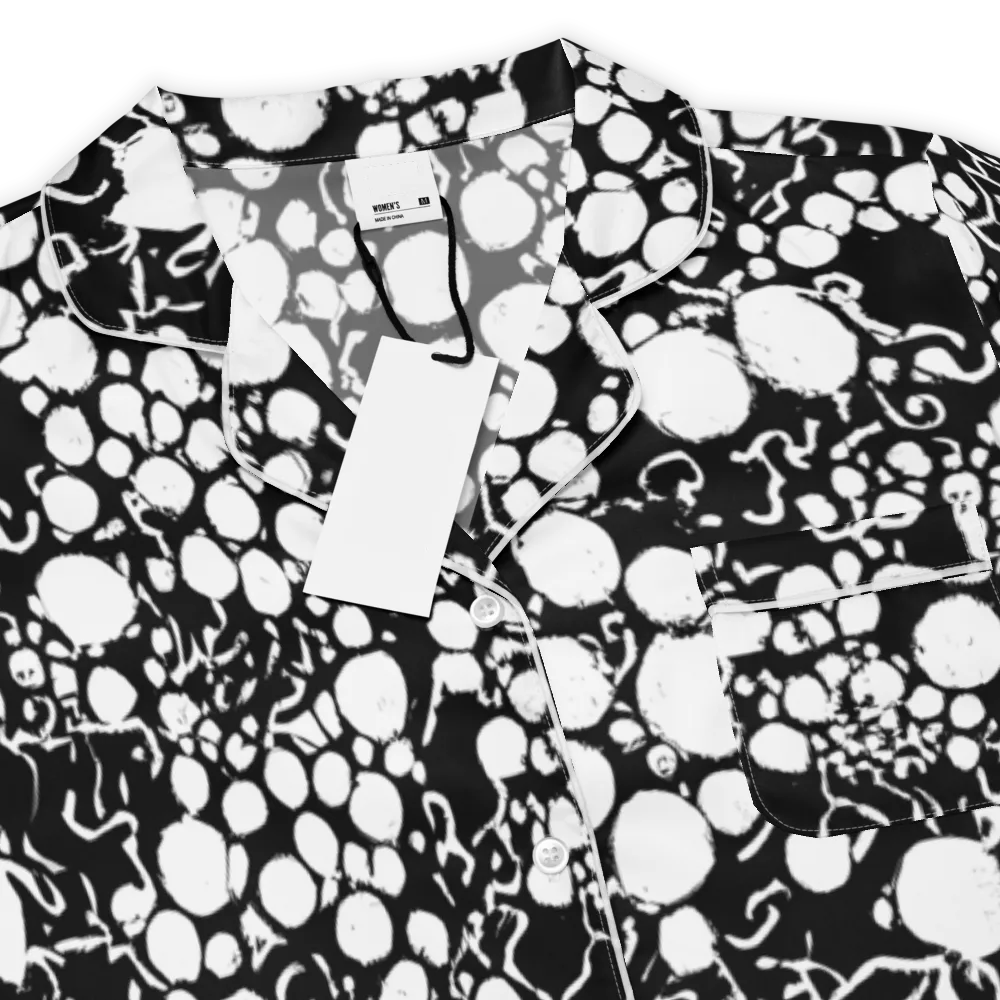 Ink Bubble Riot on Women's Short Sleeve Pajama Top — Product details