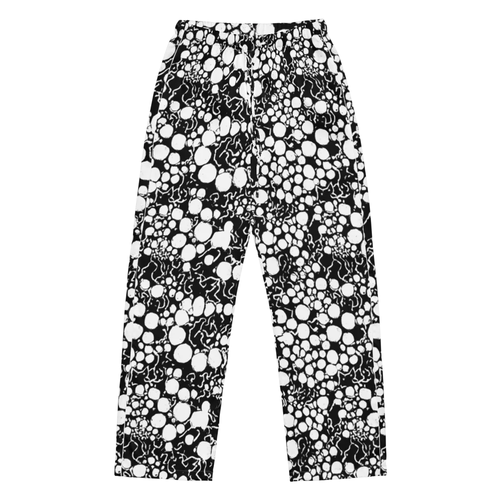 Ink Bubble Riot on Women's Pajama Pants — Front