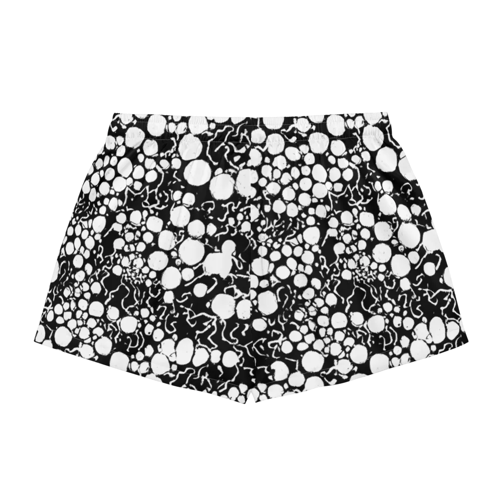 Ink Bubble Riot on Women's Pajama Shorts — Back