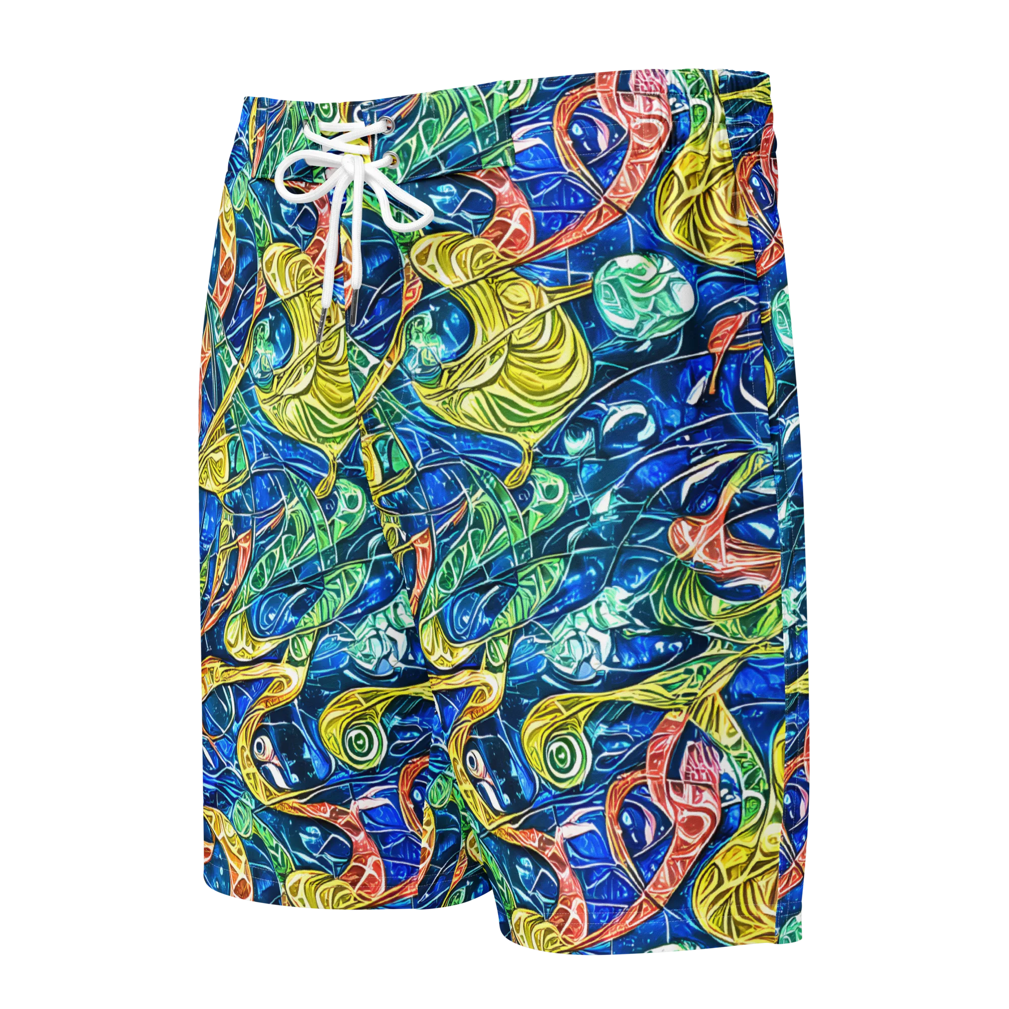 Sonic Tide on Men's Board Shorts — Front