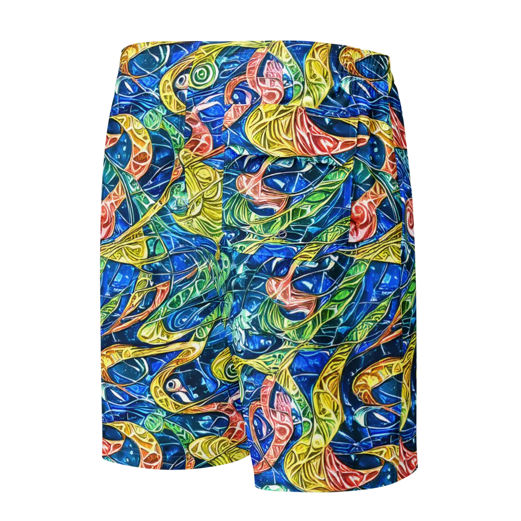 Sonic Tide on Men's Board Shorts — Back