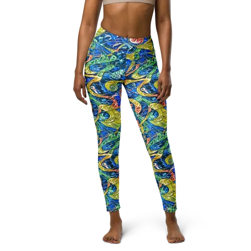 Sonic Tide on a Yoga Leggings