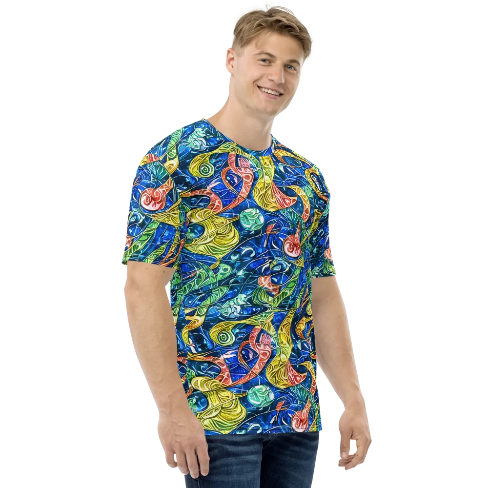 Sonic Tide on Men's Crew Neck T-Shirt — Right