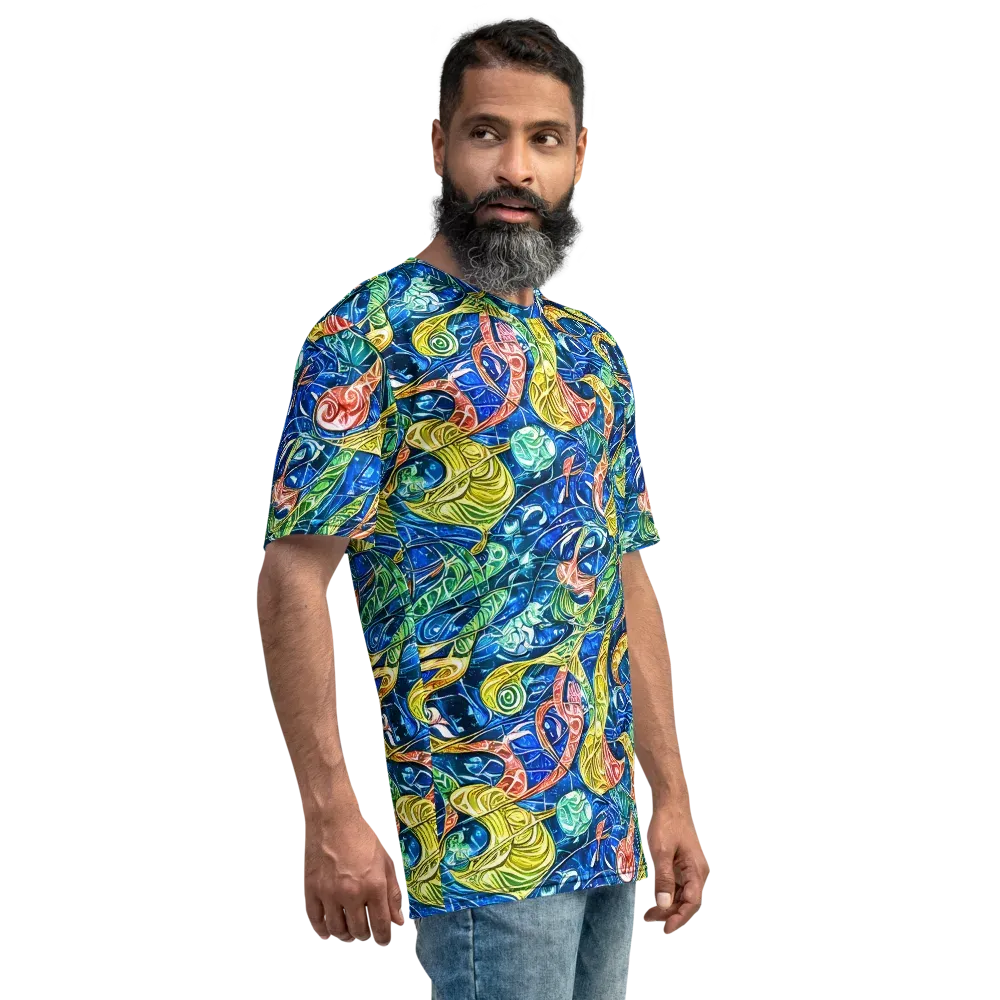 Sonic Tide on Men's Crew Neck T-Shirt — Right
