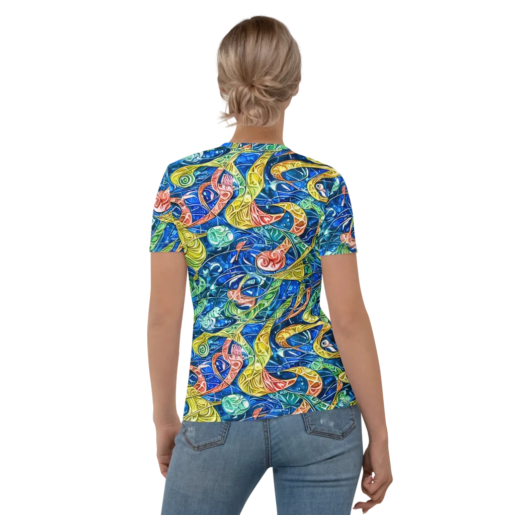 Sonic Tide on Women's Crew Neck T-Shirt — Back