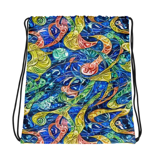 Sonic Tide on a Drawstring Bag