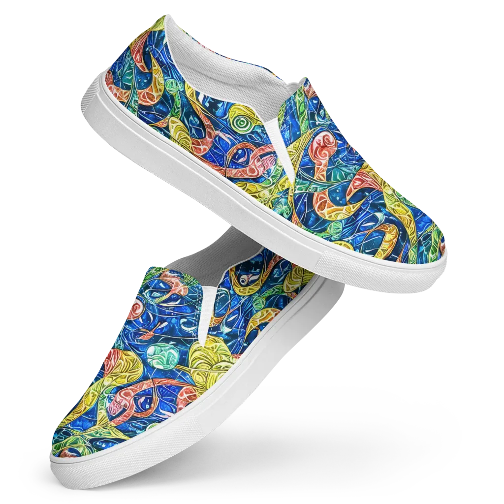 Sonic Tide on Women's Slip-On Canvas Shoes — Front