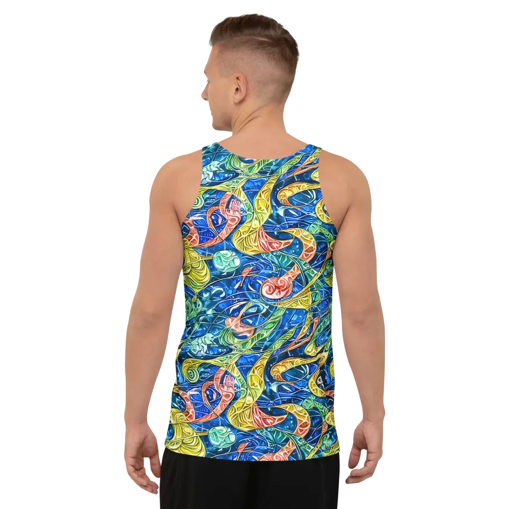 Sonic Tide on Men's Tank Top — Back