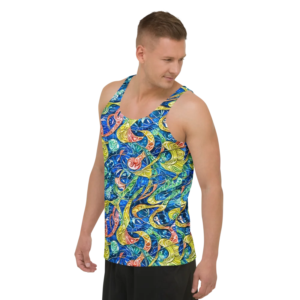 Sonic Tide on Men's Tank Top — Left Front
