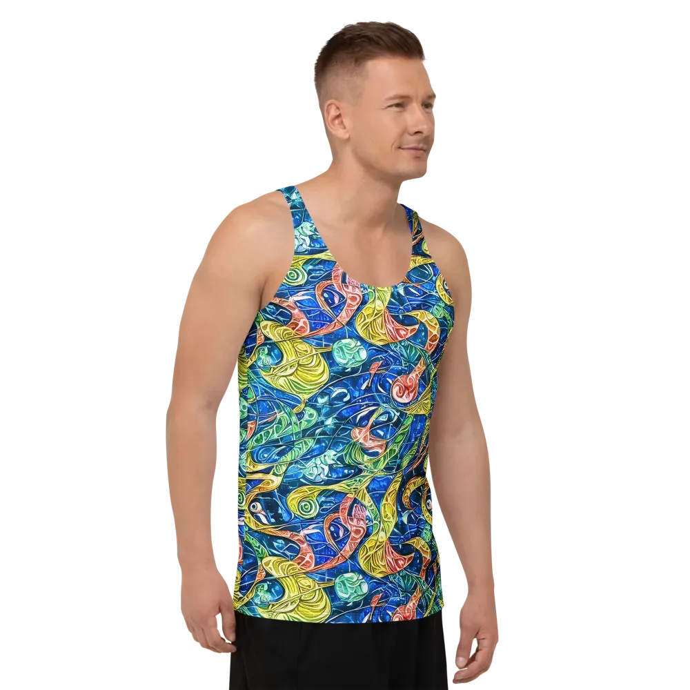 Sonic Tide on Men's Tank Top — Right Front