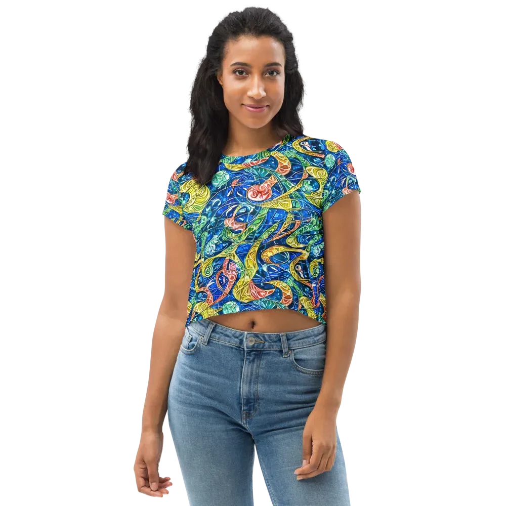 Sonic Tide on Crop Tee — Front