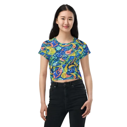 Sonic Tide on a Crop Tee