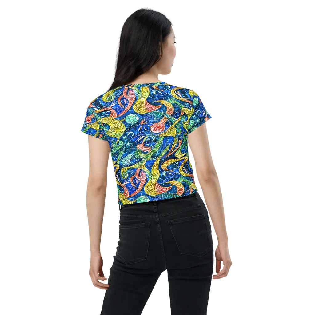 Sonic Tide on Crop Tee — Back