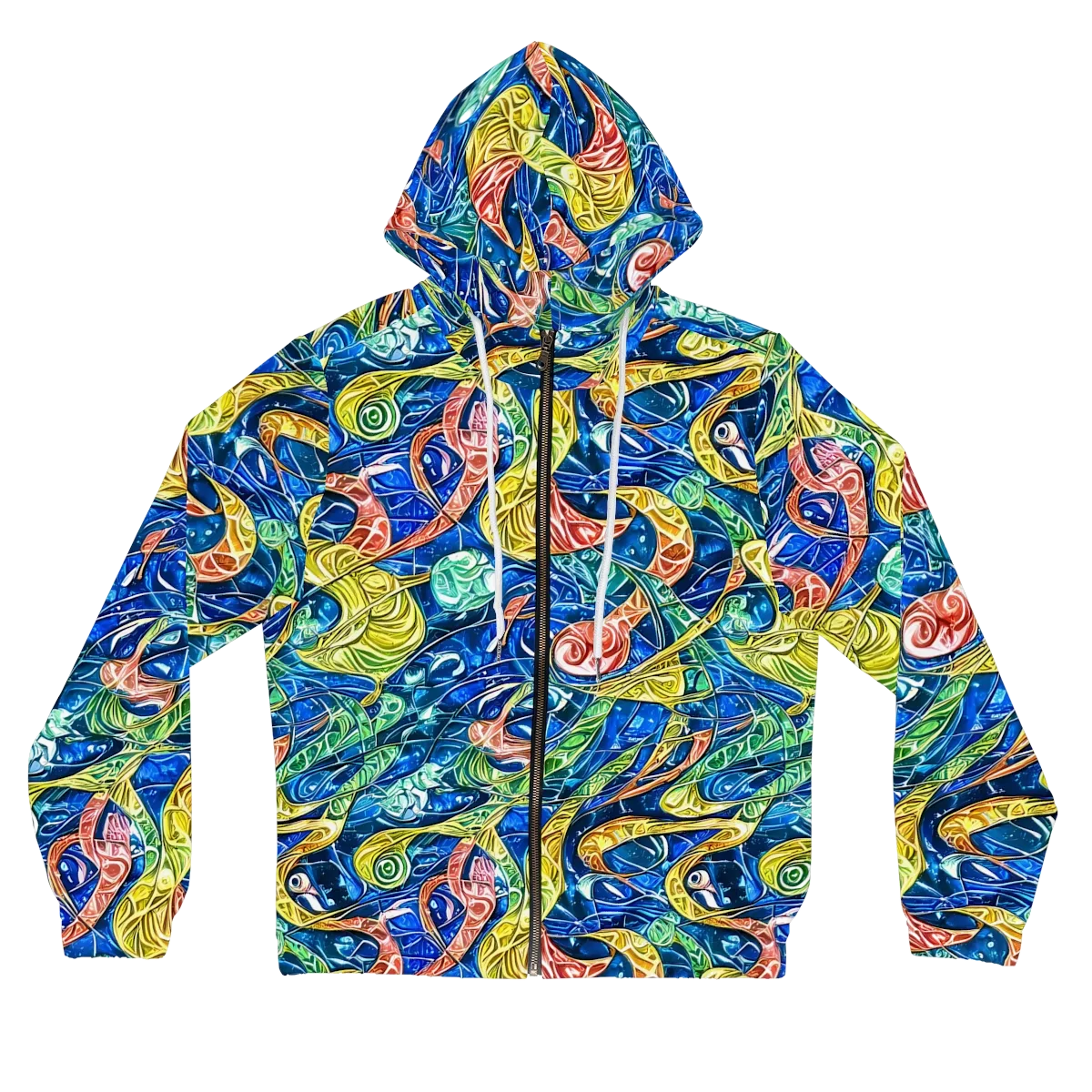 Sonic Tide on Women's Full-Zip Hoodie — Front