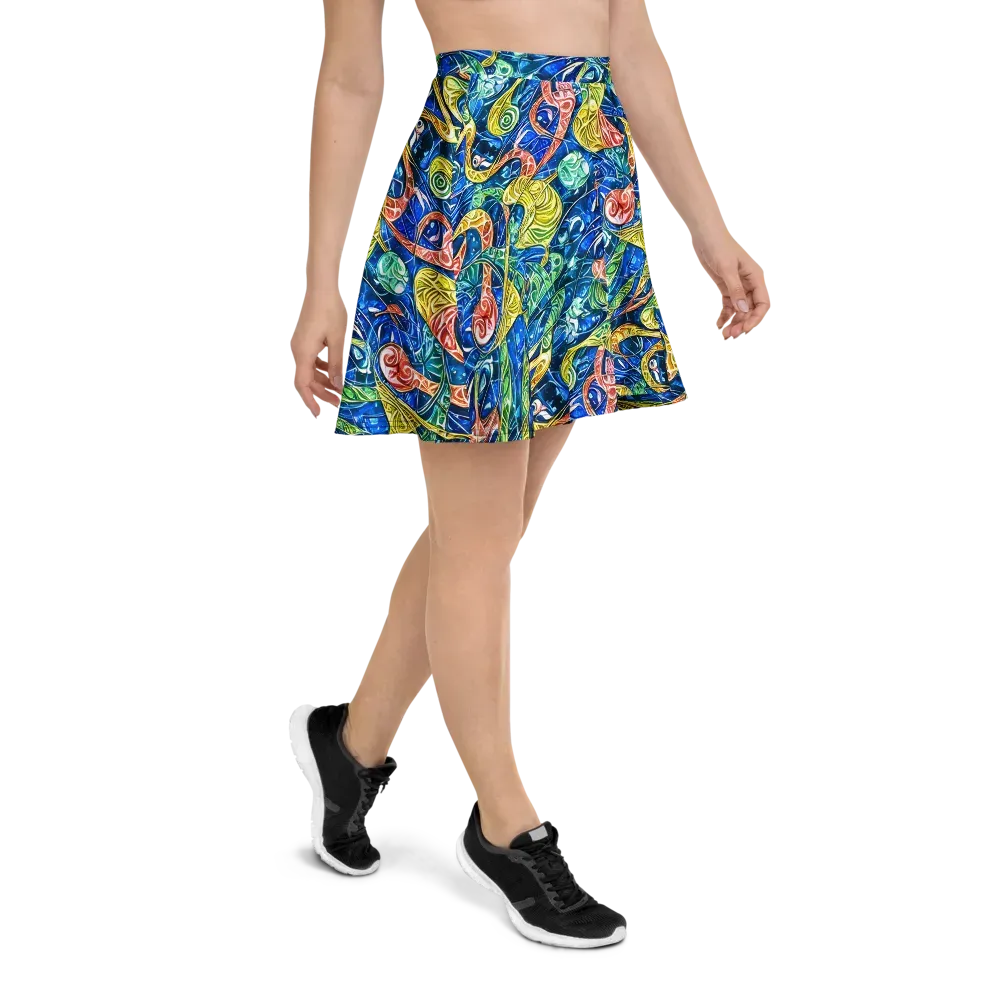 Sonic Tide on Skater Skirt — Right