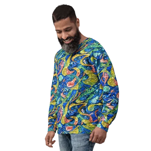 Sonic Tide on a Sweatshirt