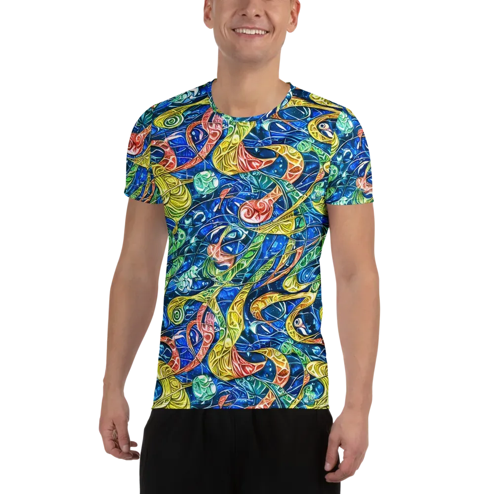 Sonic Tide on Men's Athletic T-Shirt — Front