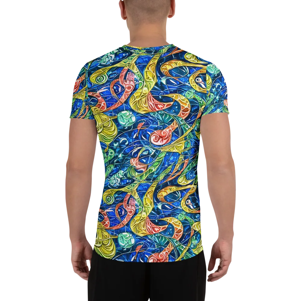 Sonic Tide on Men's Athletic T-Shirt — Back