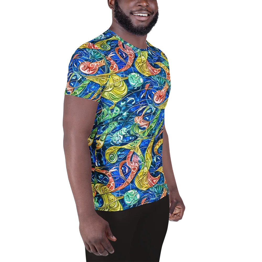 Sonic Tide on Men's Athletic T-Shirt — Right