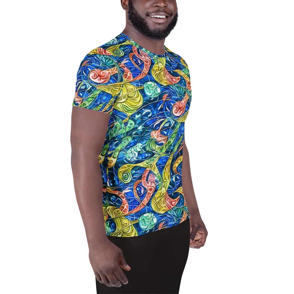 Sonic Tide on Men's Athletic T-Shirt — Right