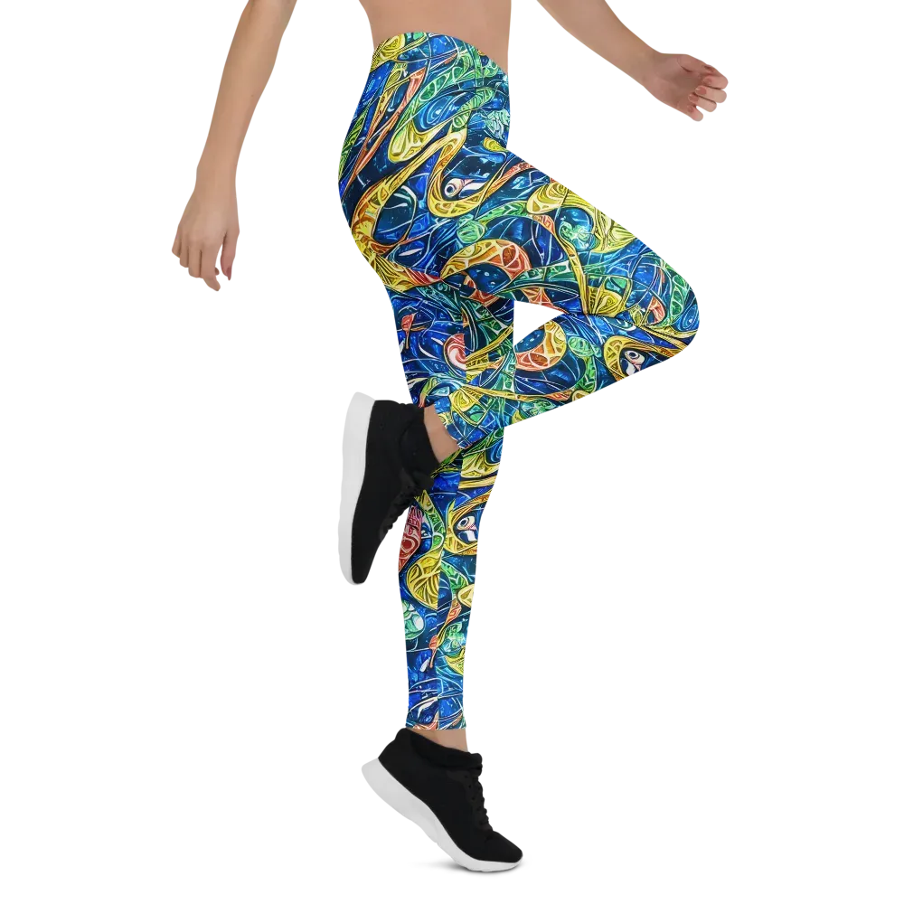 Sonic Tide on Leggings — Right